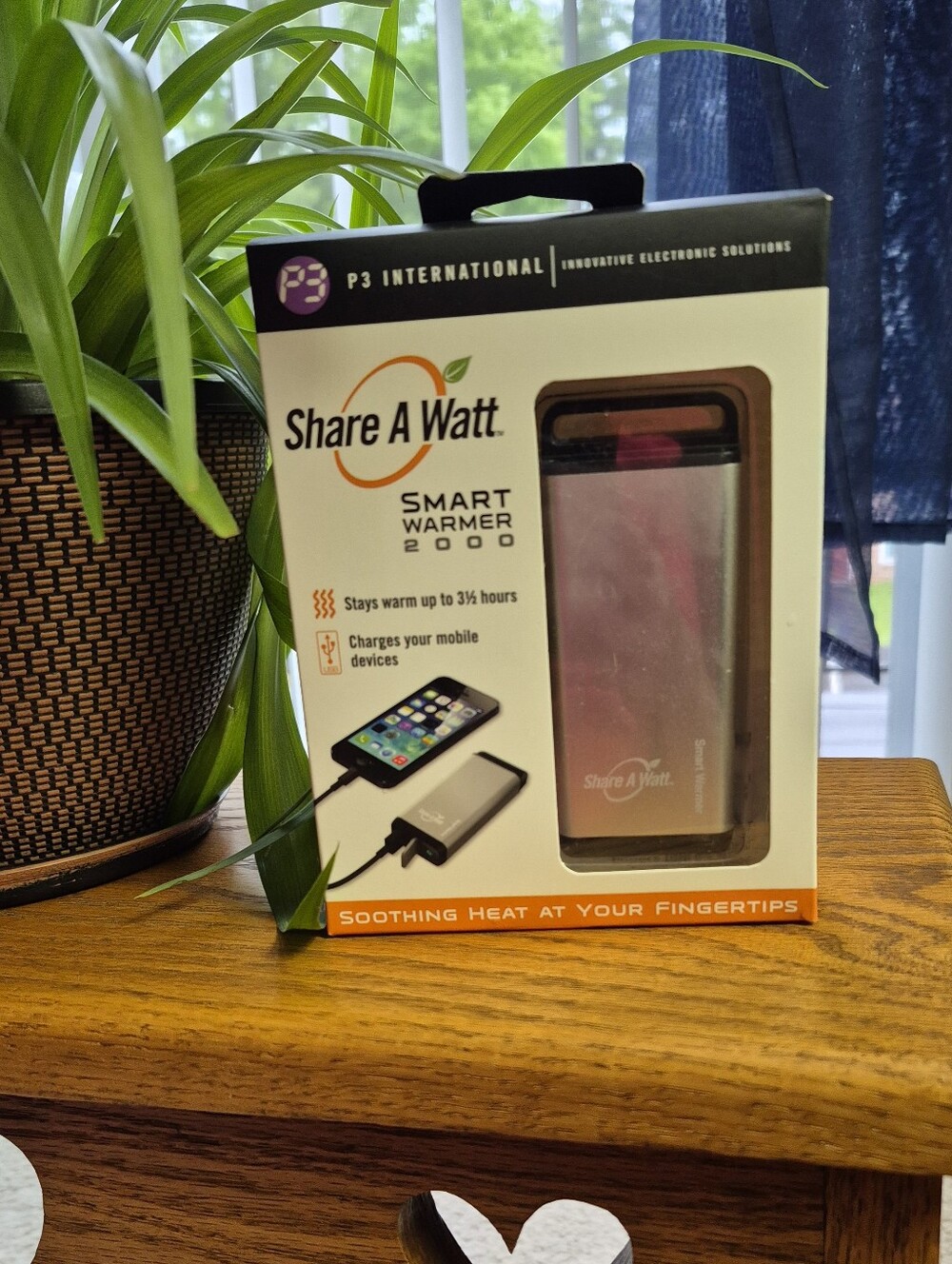 Smart Warmer 2000 Portable Hand Warmer & Power Bank - Gray. NEW IN BOX